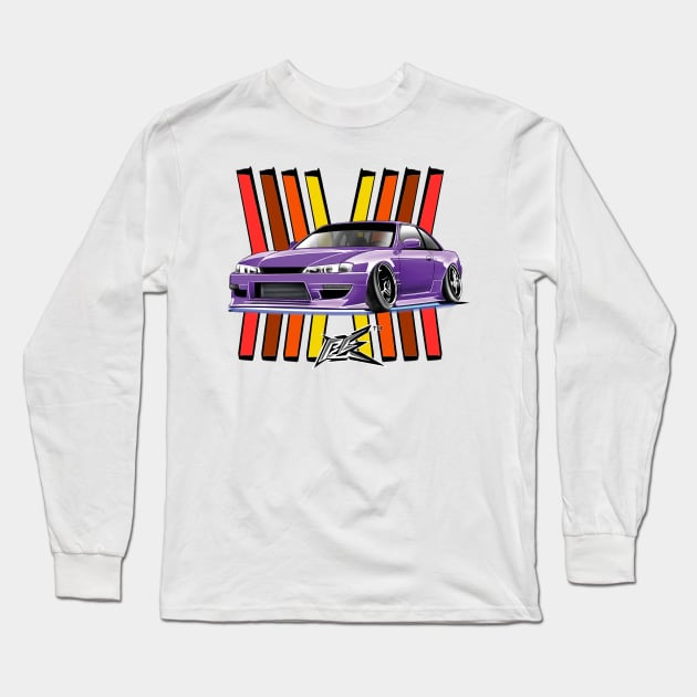 SILVIA S14 KOUKI PURPLE Long Sleeve T-Shirt by naquash